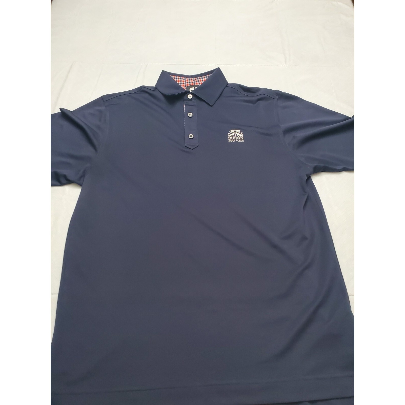 Footjoy Fj Golf Shirt Mens Medium Blue Athletic Fit Performance Stretch Preppy